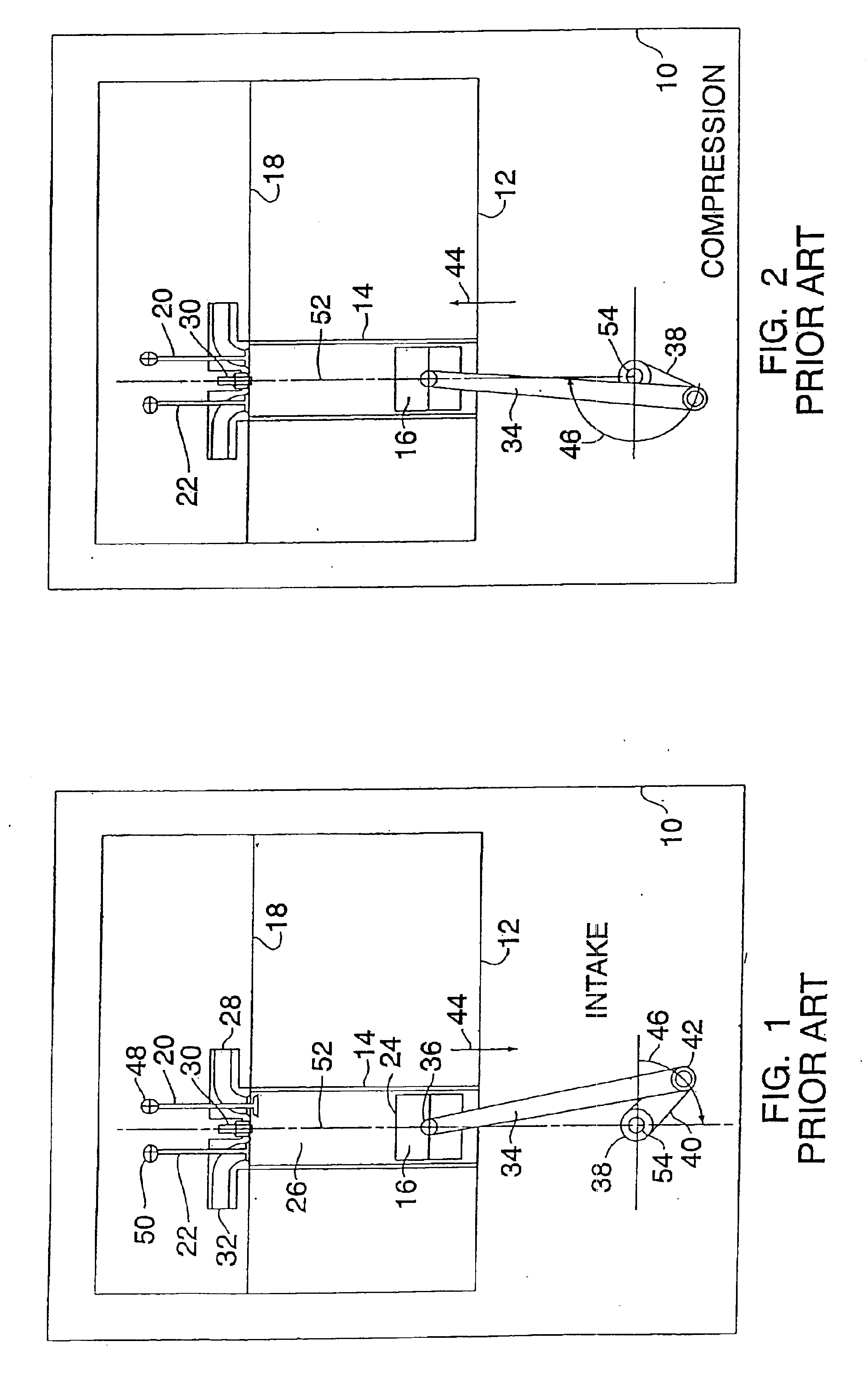 Split four stroke engine