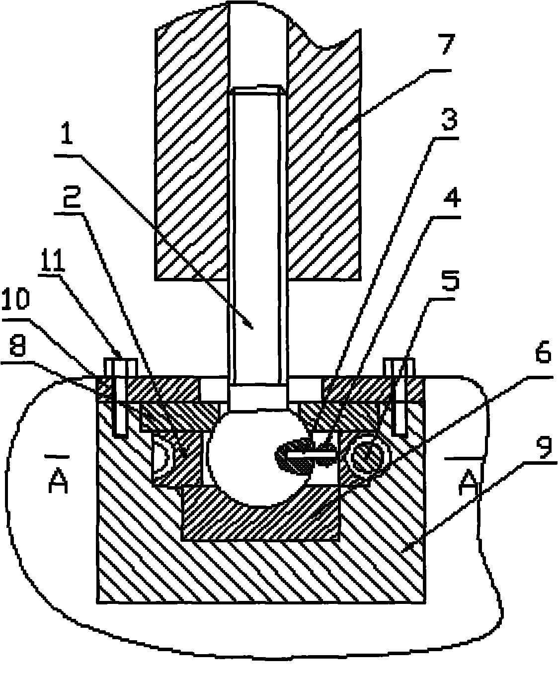 Novel structure for connecting ball screw and worm gear