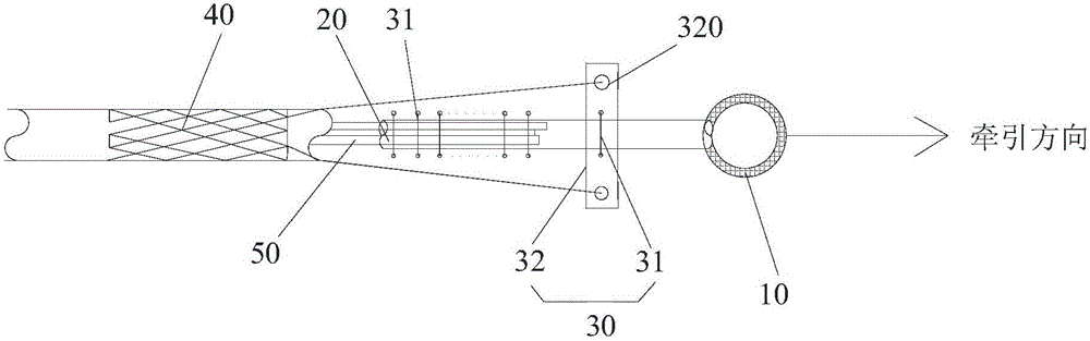 Cable traction assembly and method of preventing cable stretching