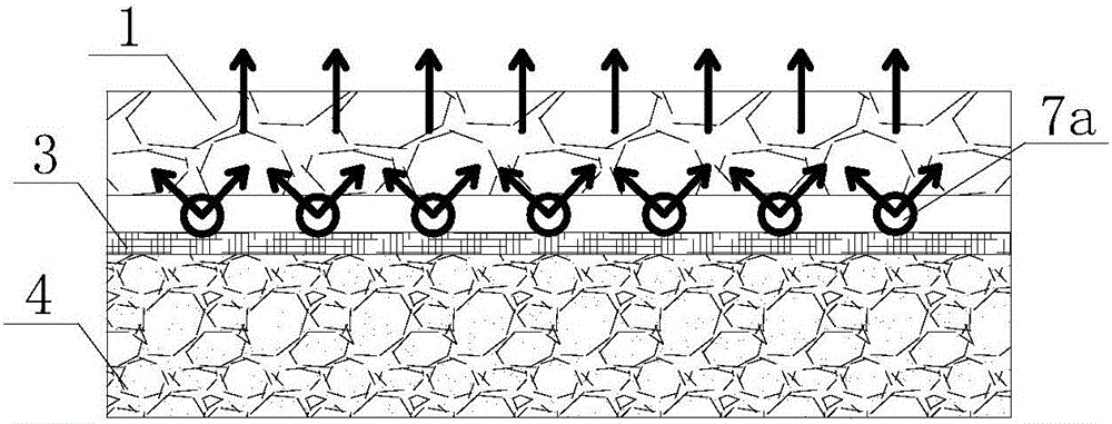 Construction method for dust removing and water draining macroporous asphalt road surface containing graded broken stone composite layer