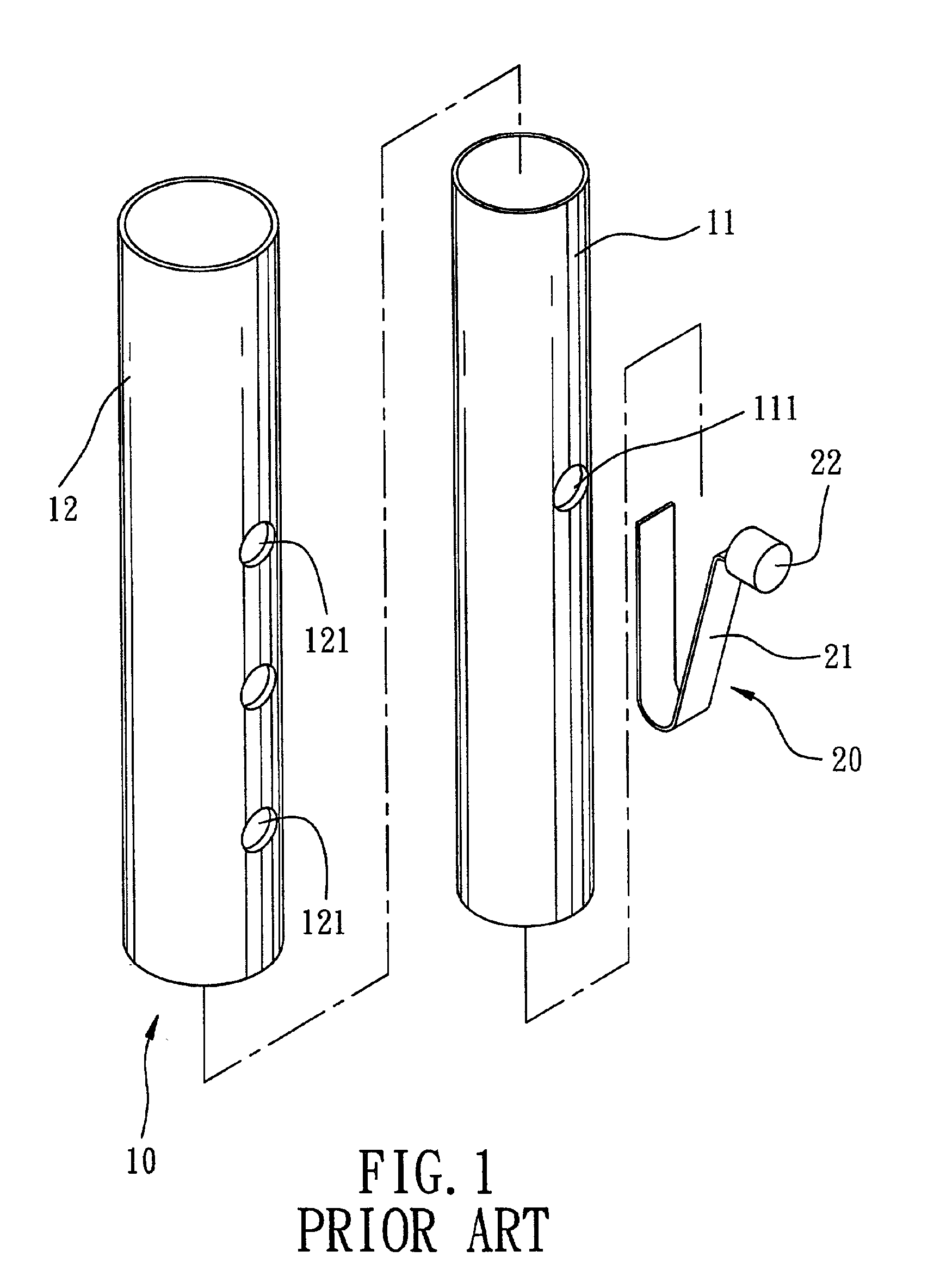 Retractable rod assembly