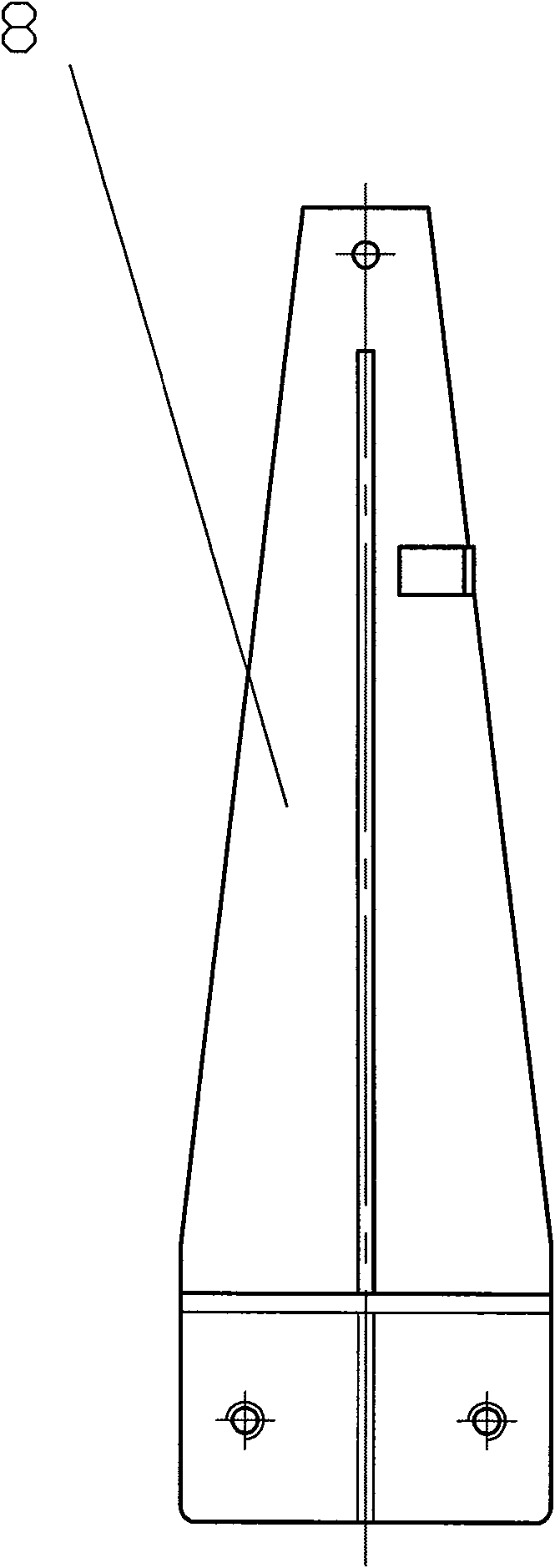 Power hood locking structure for industrial vehicle