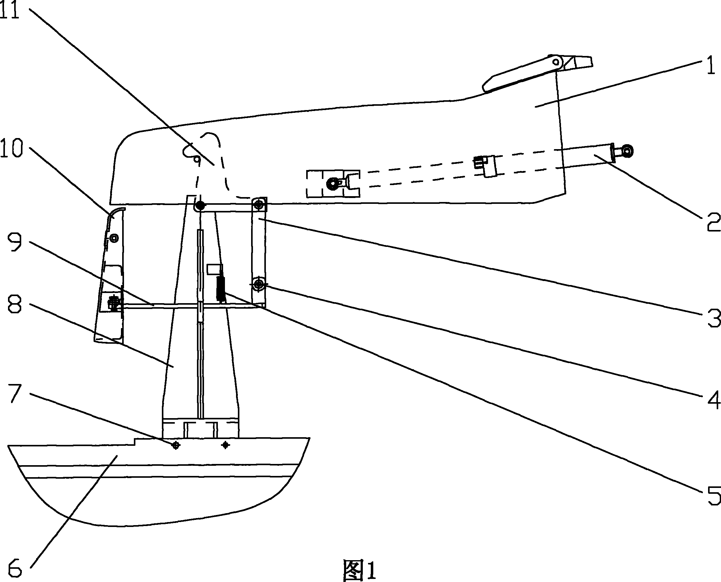 Power hood locking structure for industrial vehicle