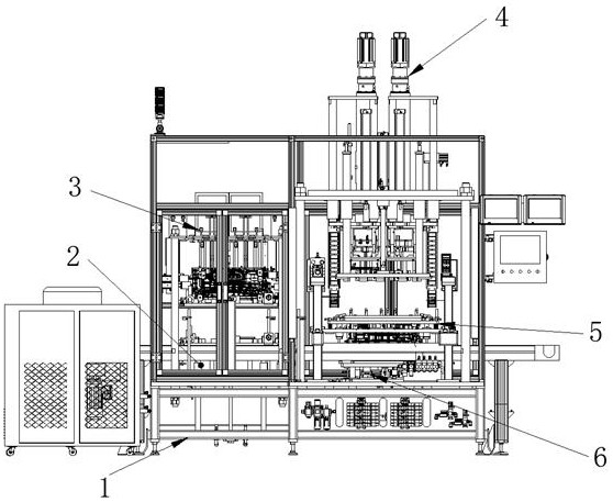 Stator assembly equipment for dual motors of new energy automobile