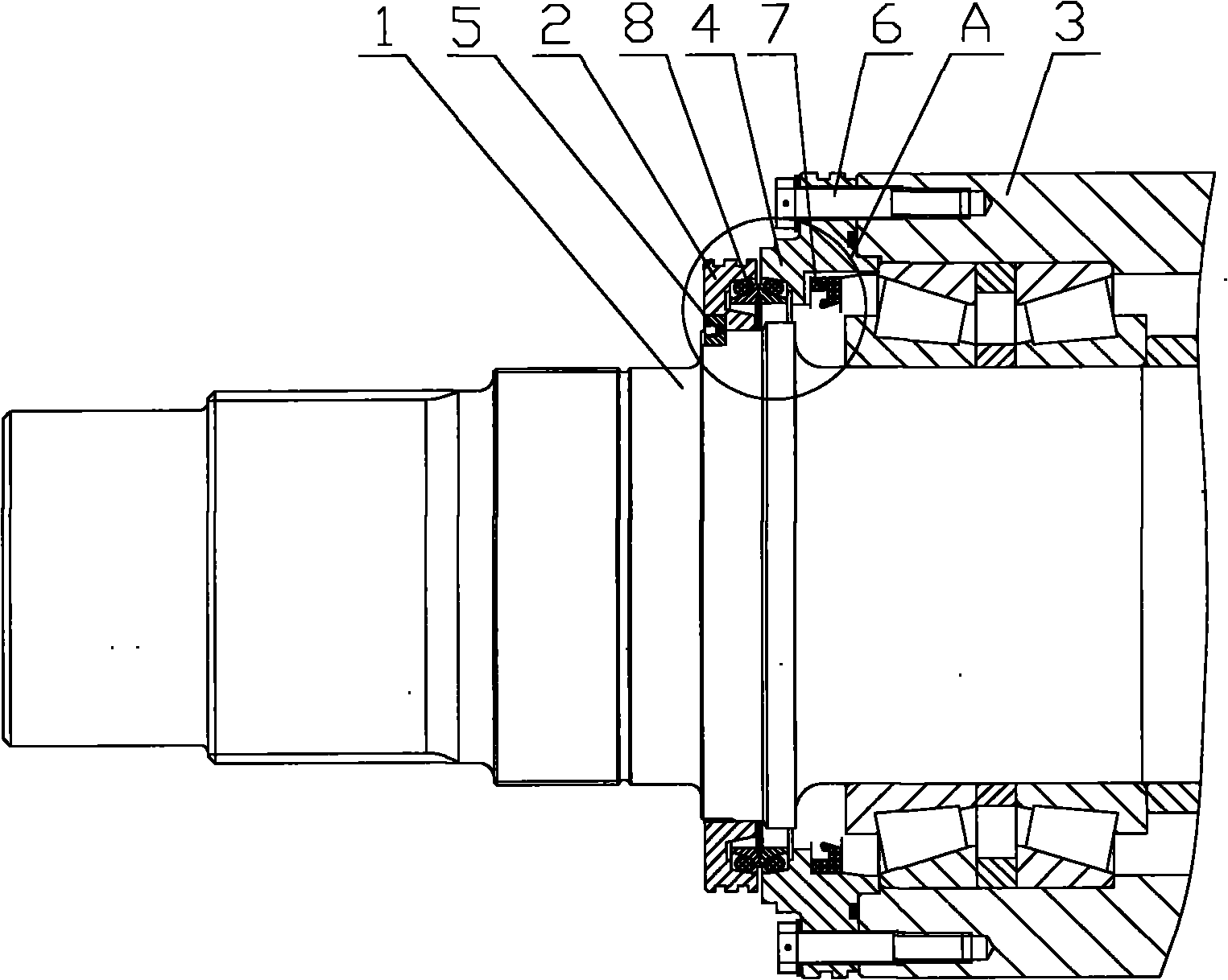 Development machine and floating sealing device thereof