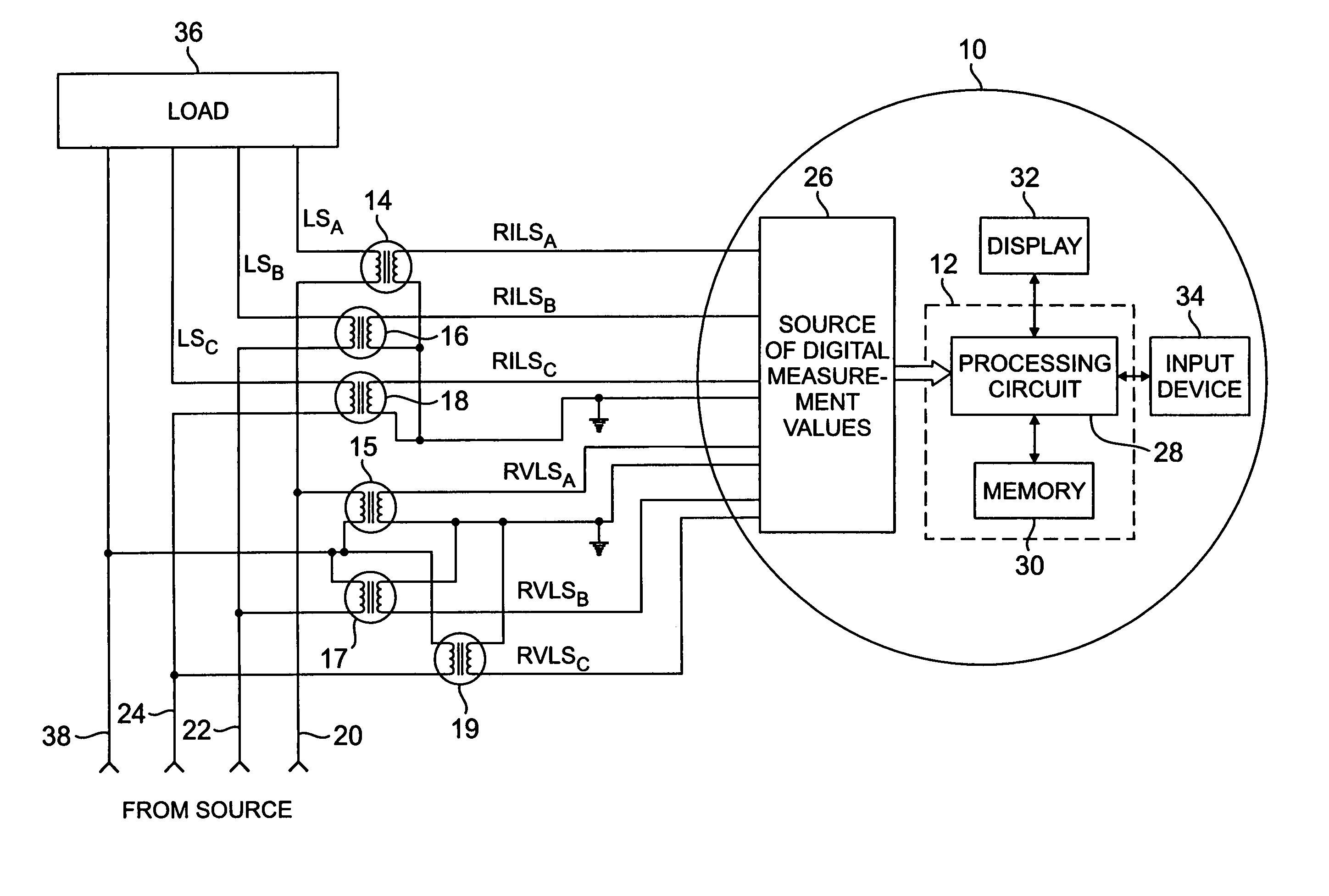 External transformer correction in an electricity meter