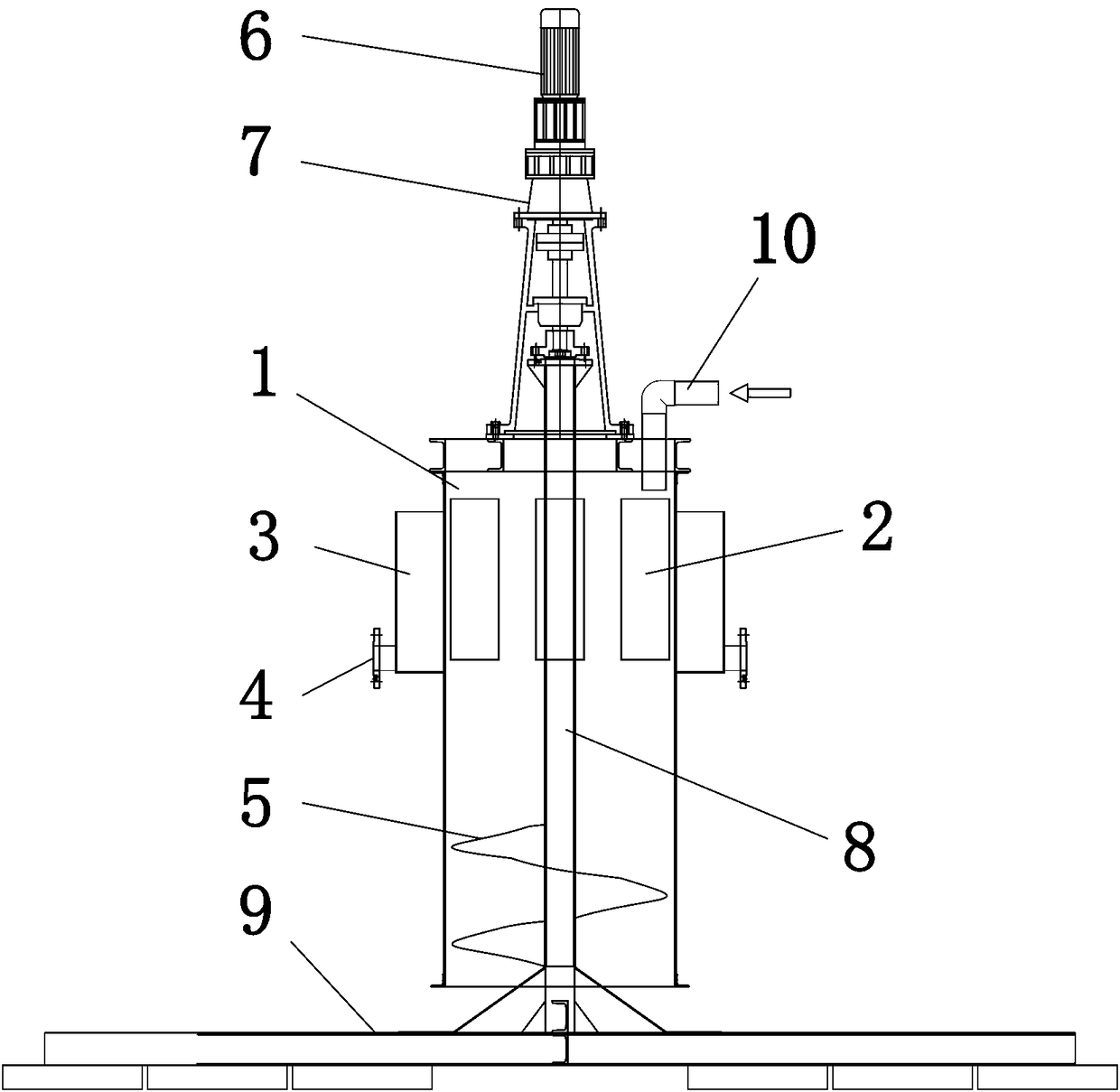 Coke scrubbing device for particle activated coke adsorption tower