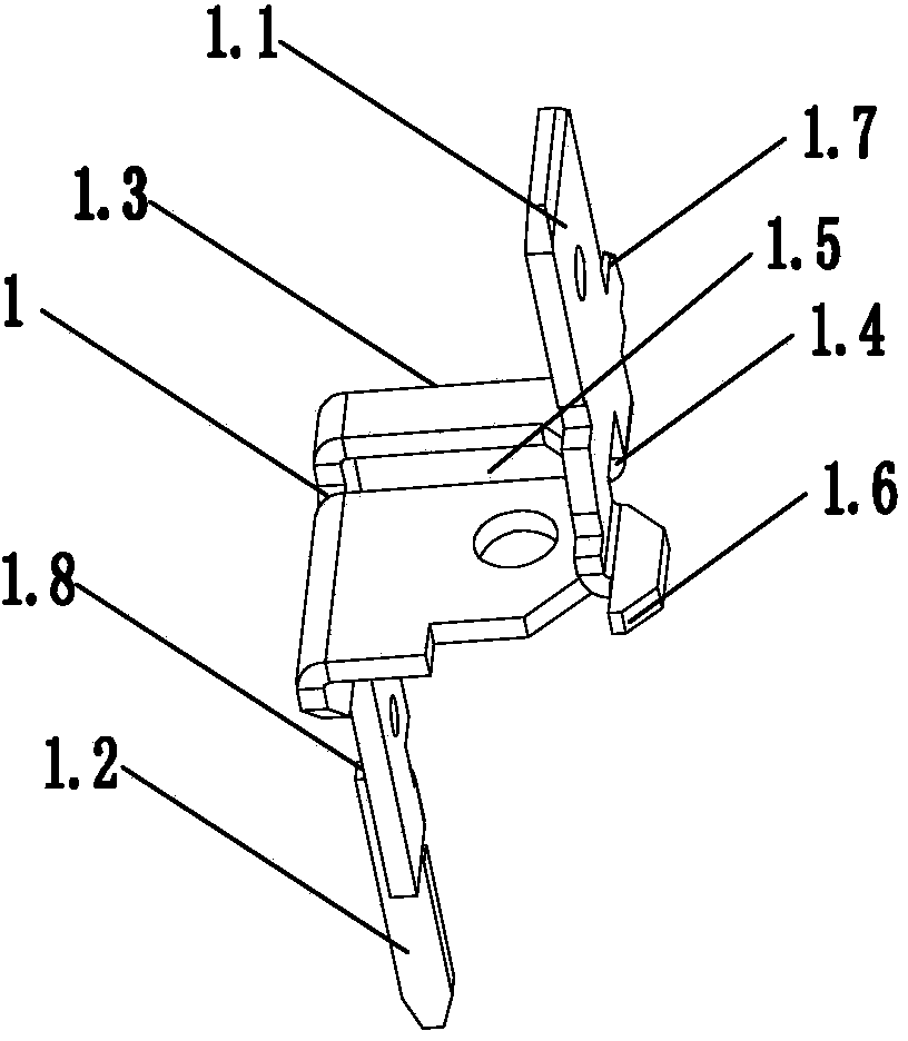 Static spring piece for small relay