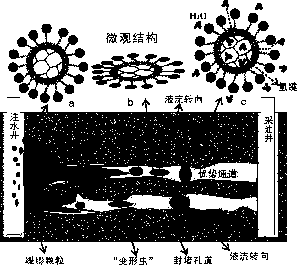 Hyperbranched slow-swelling profile control particles and preparation method thereof