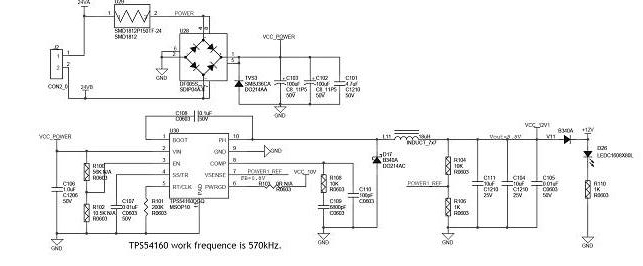 Power source conversion circuit and network camera with same