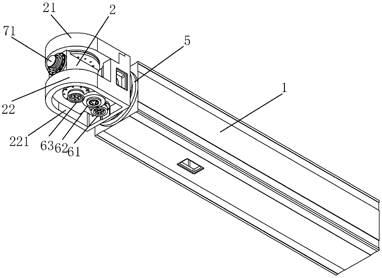 Integral ram five-axis assembly