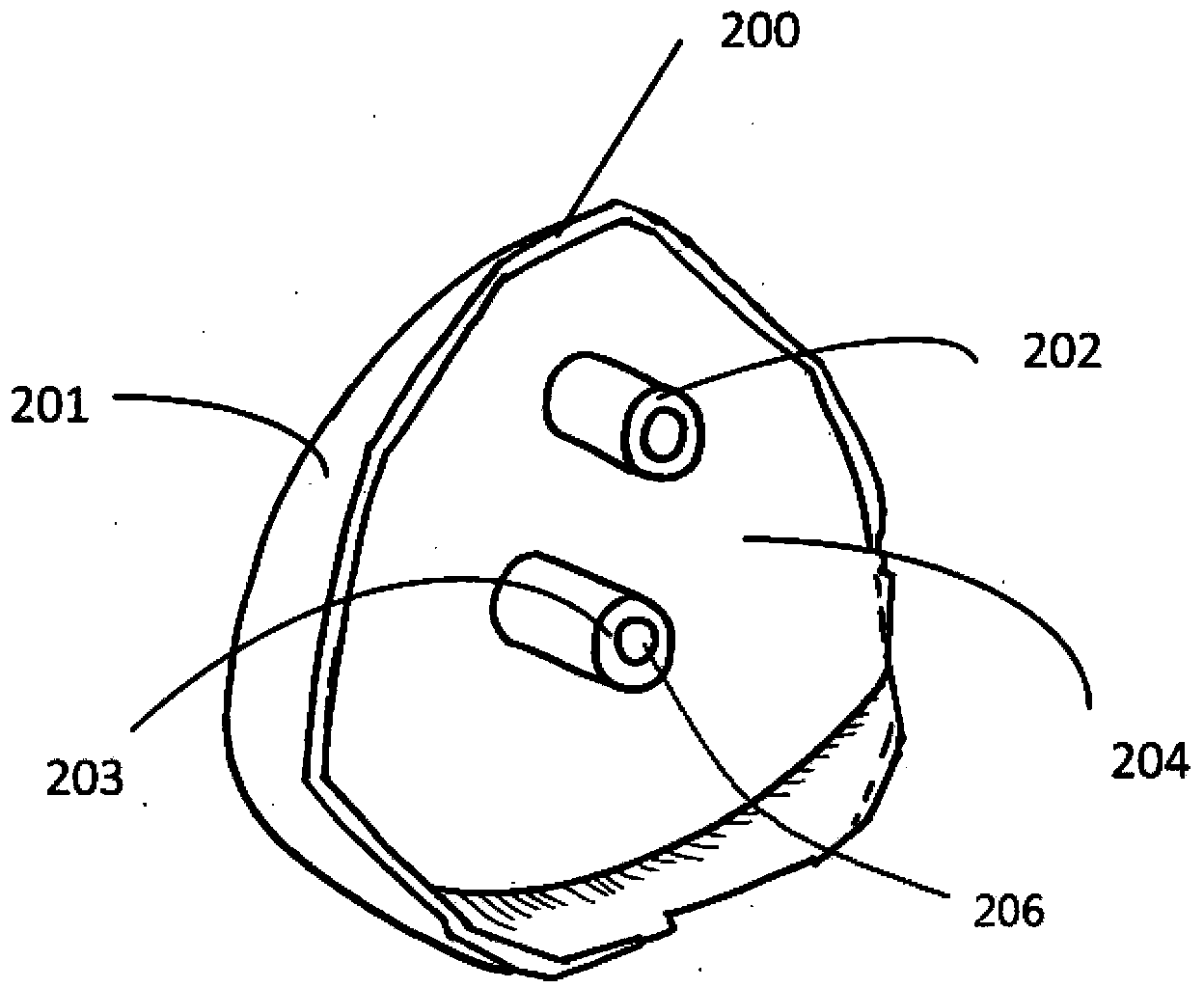 Customized hip joint surgical positioning device based on medical images and matched prosthesis