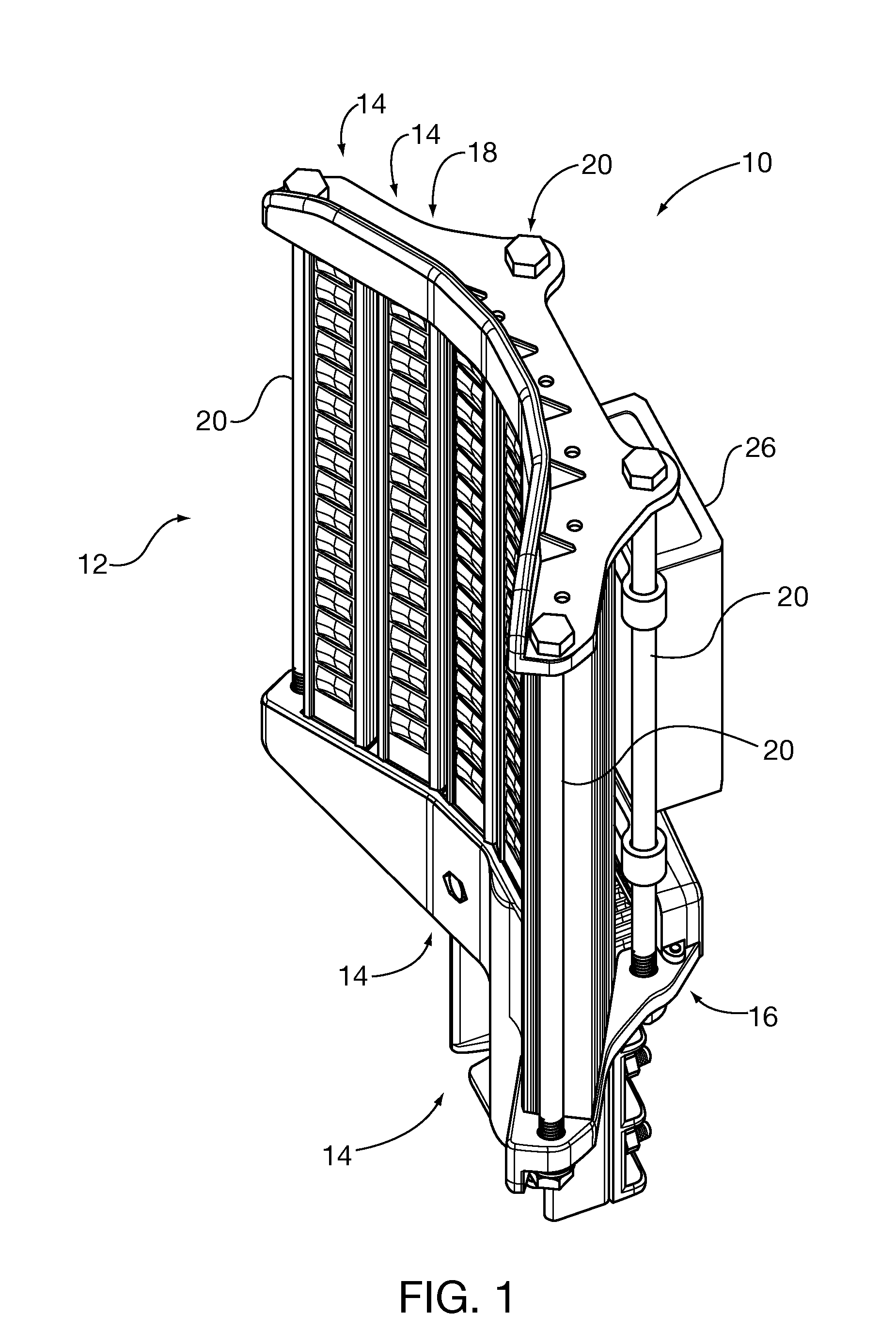 Modular LED flood light