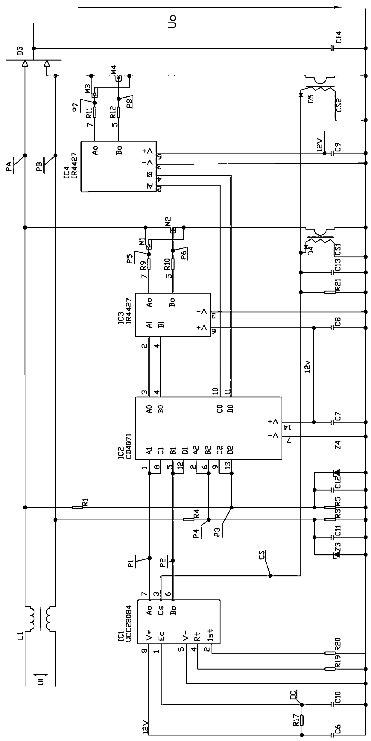 Power supply converting circuit capable of supporting various input waveforms