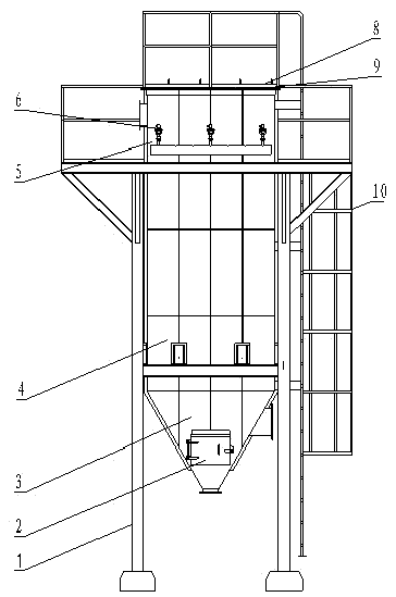 Novel cloth dust collector