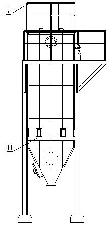 Novel cloth dust collector