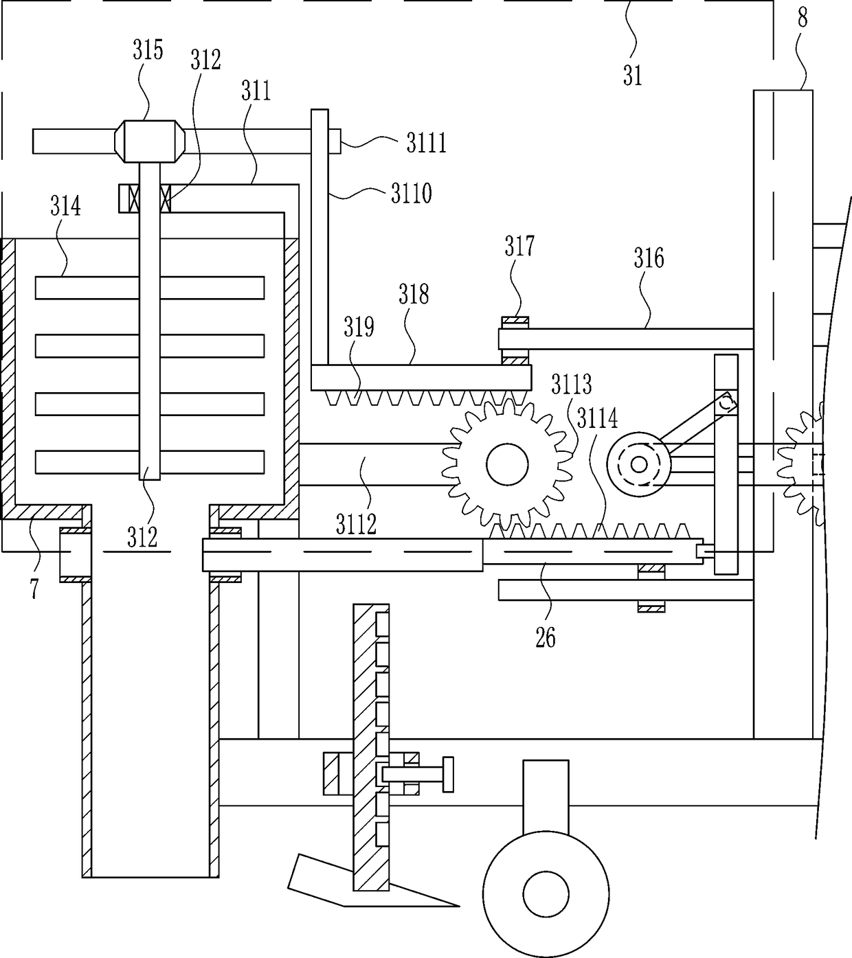 Automatic cement marching paving equipment for construction ground