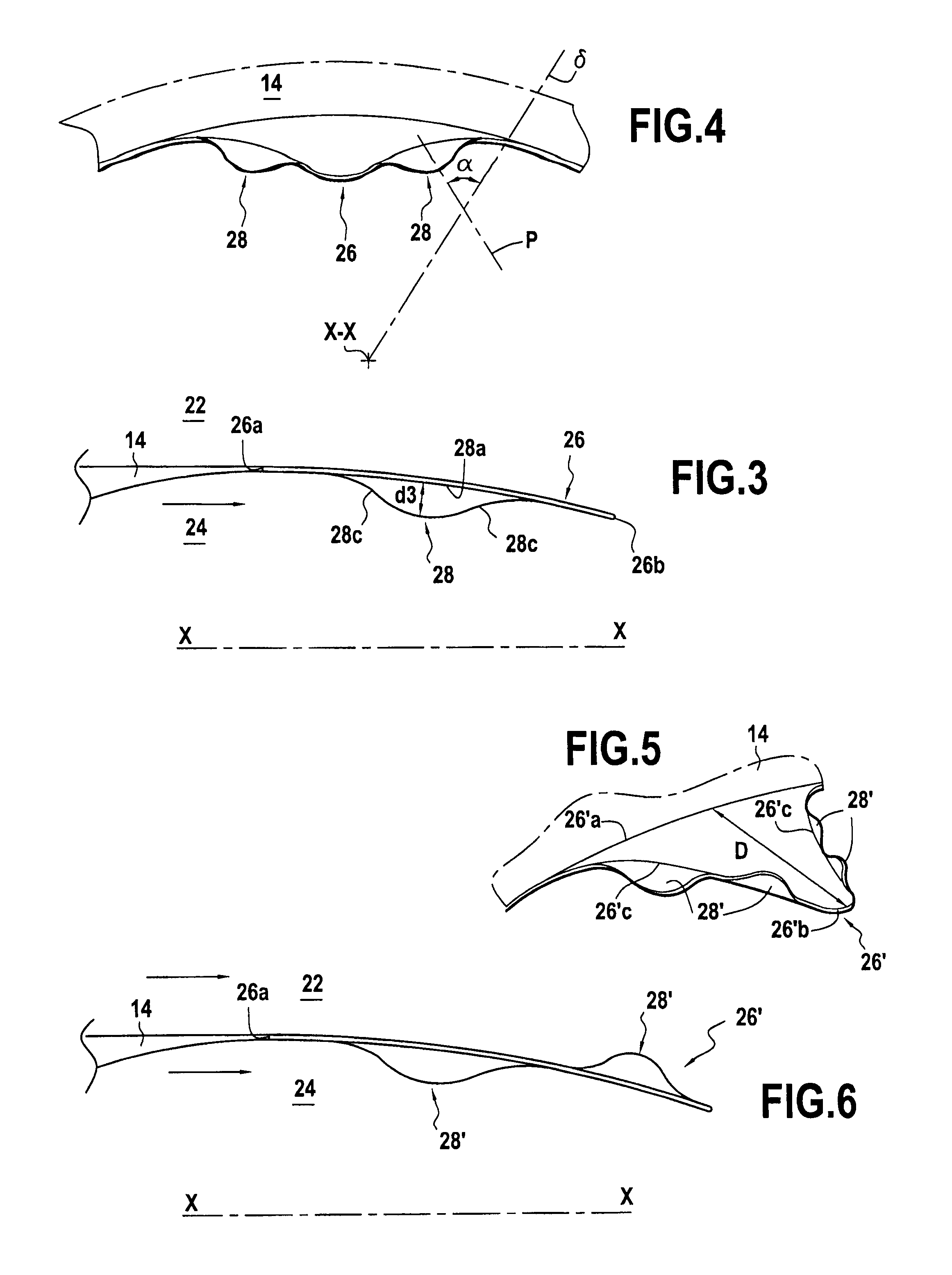 Turbomachine nozzle cowl having patterns with lateral fins for reducing jet noise