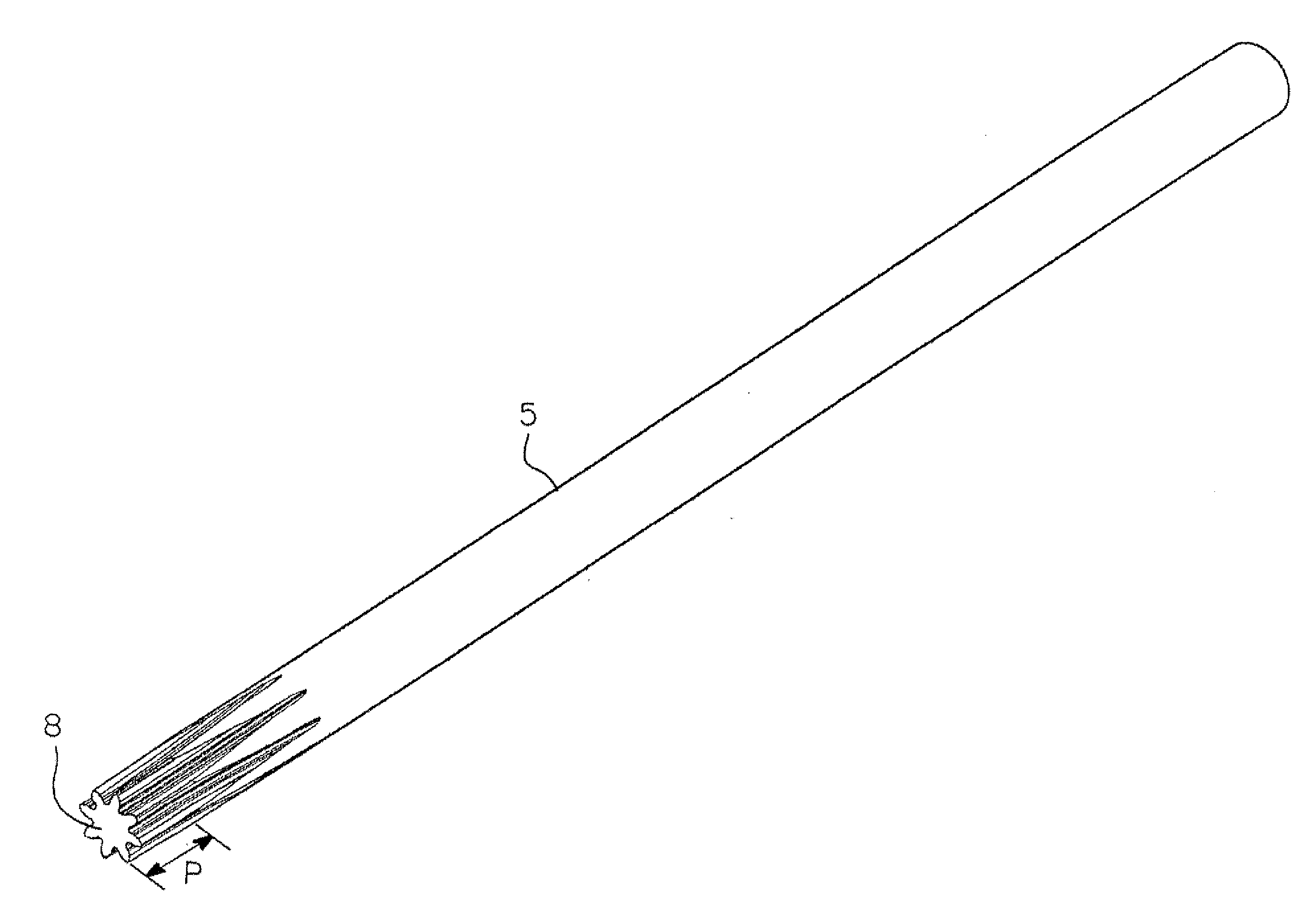 Motor shaft for micromotor, and micromotor