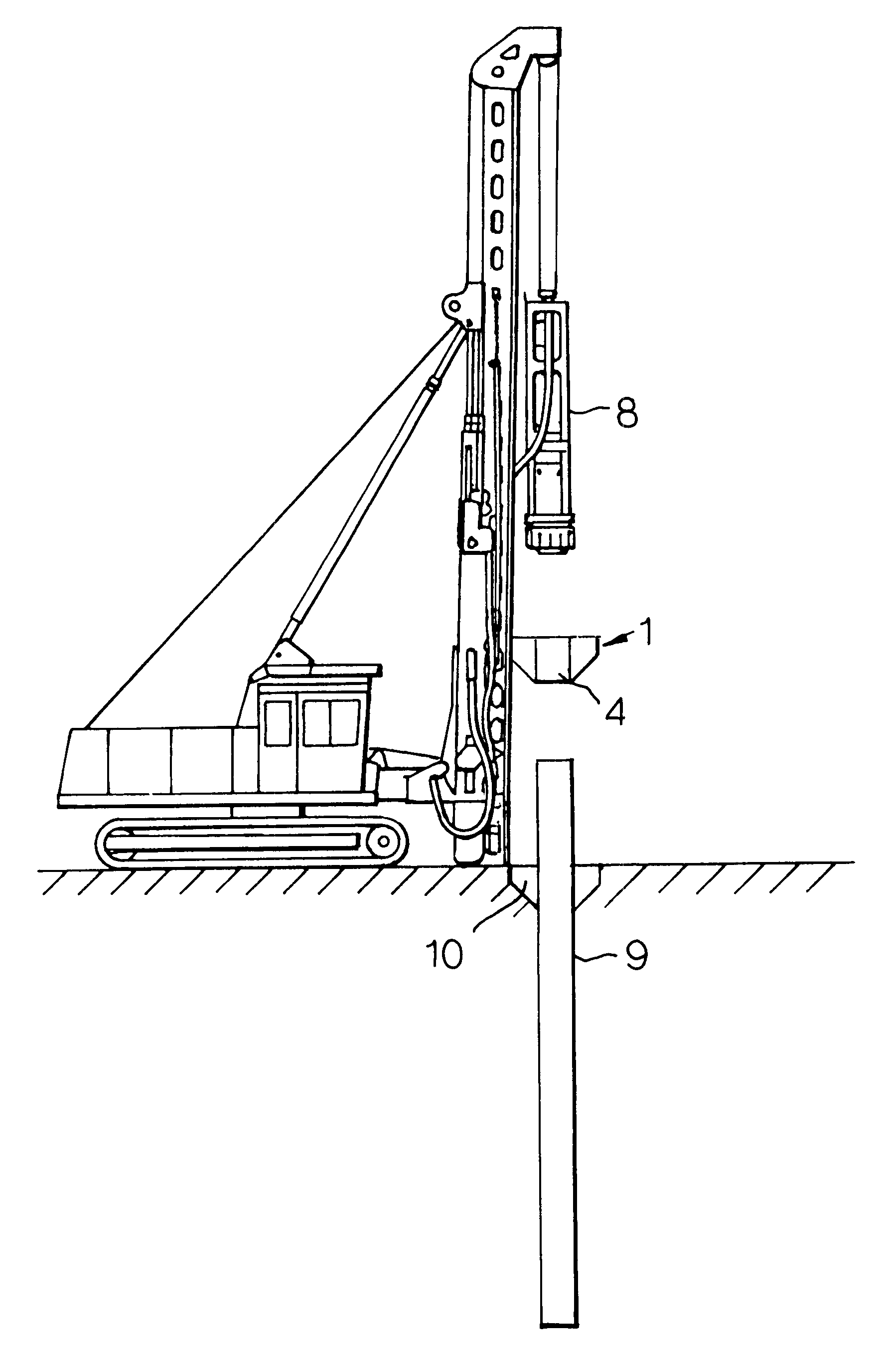 Method of forming enlarged pile heads