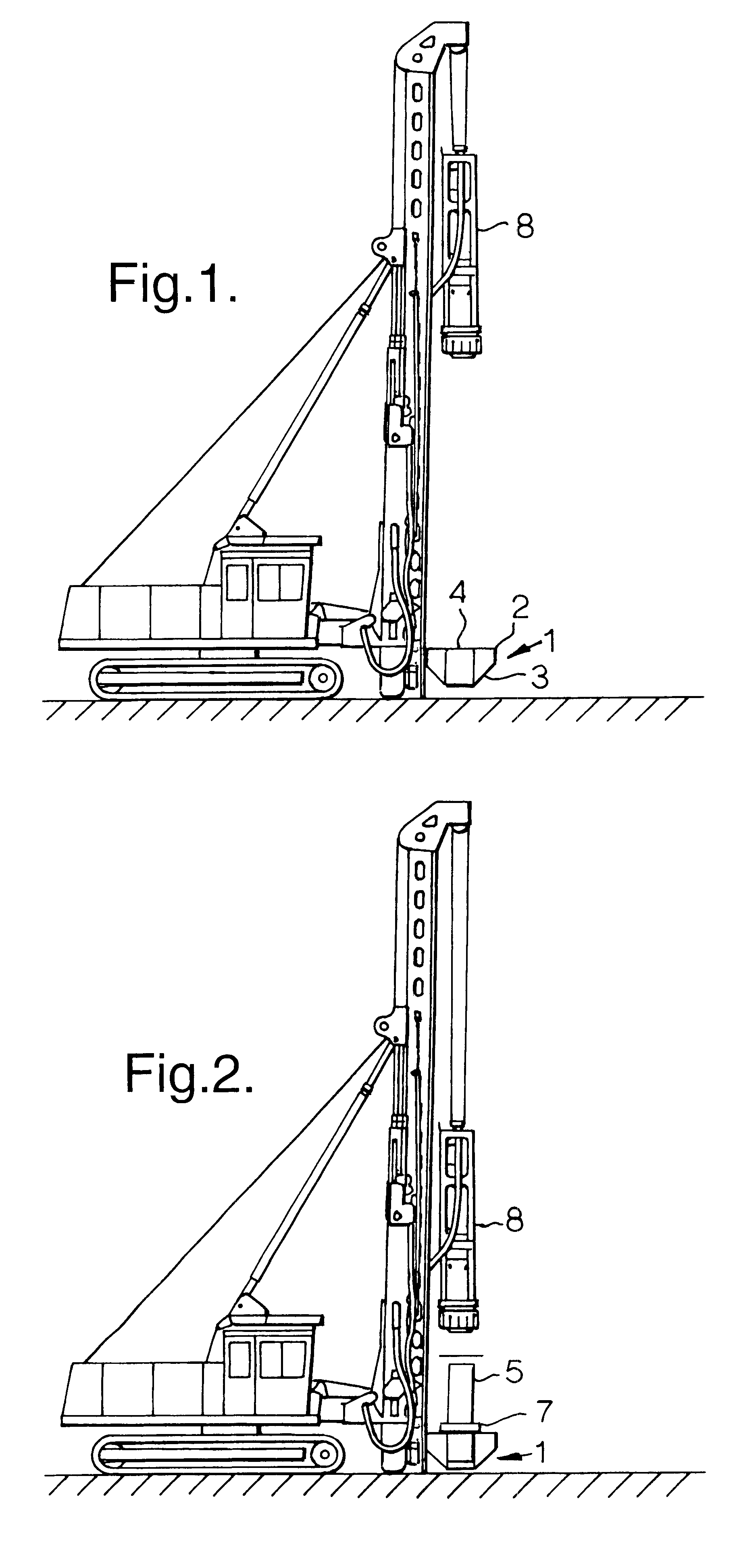 Method of forming enlarged pile heads