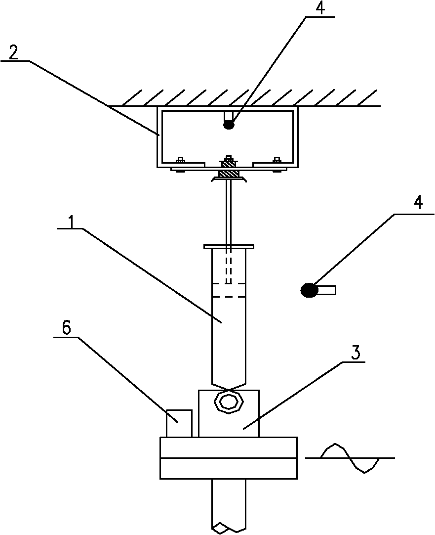 Shock absorber noise detection device and method