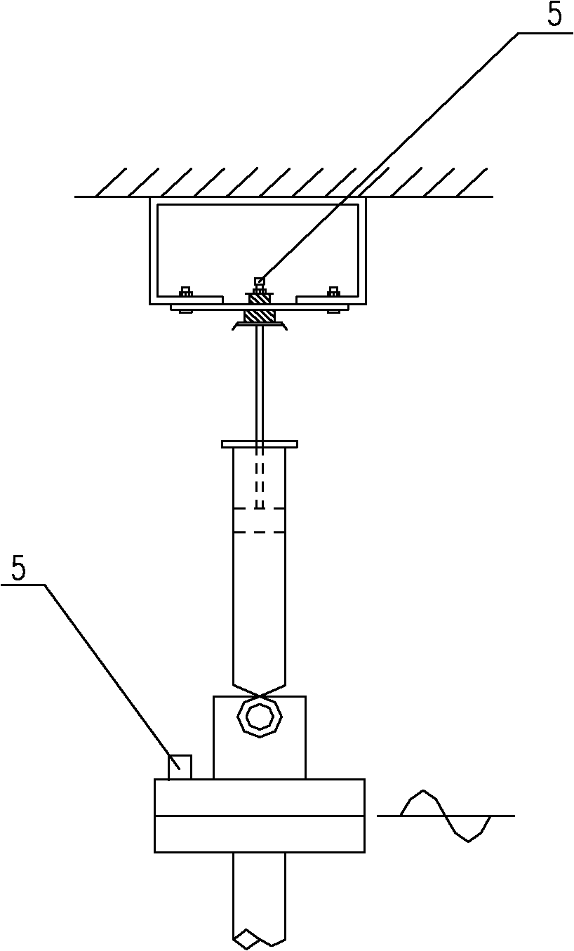 Shock absorber noise detection device and method