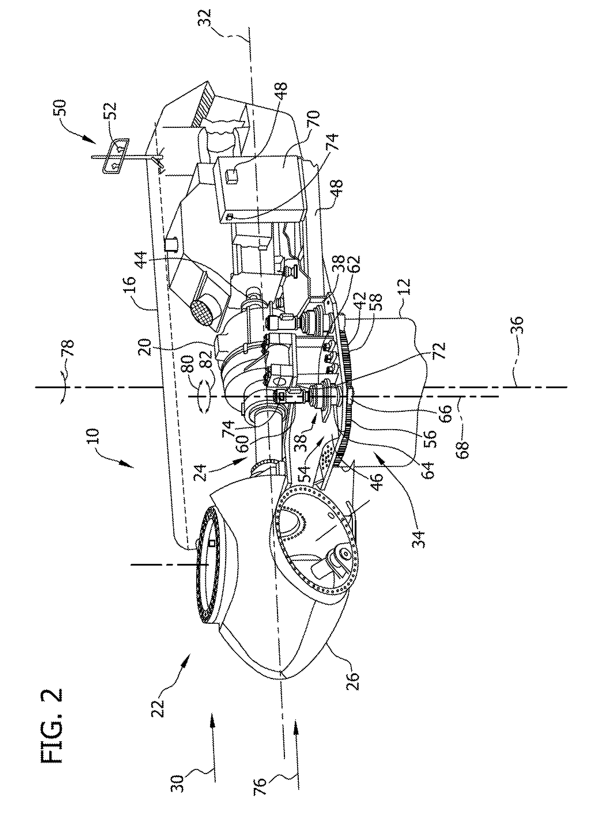 System and methods for adjusting a yaw angle of a wind turbine