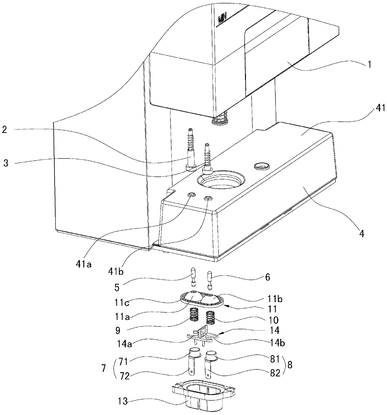 Water level detection device and Turkish coffee machine having same