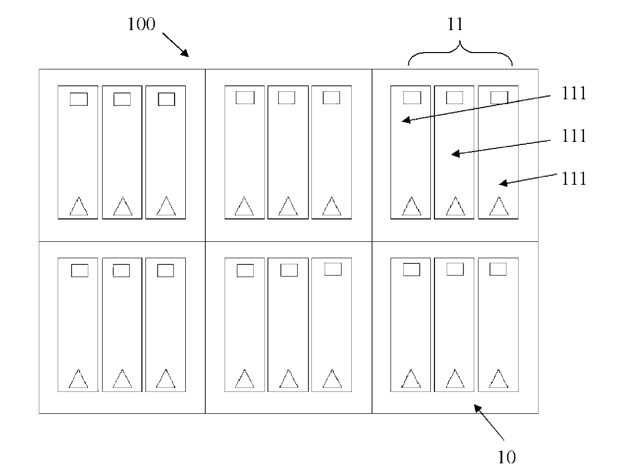 Manufacturing method for structure of wafer level light emitting diode matrix