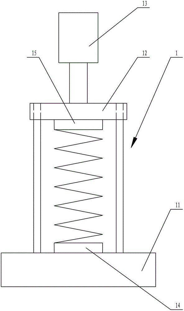 Spring salt mist fatigue test device