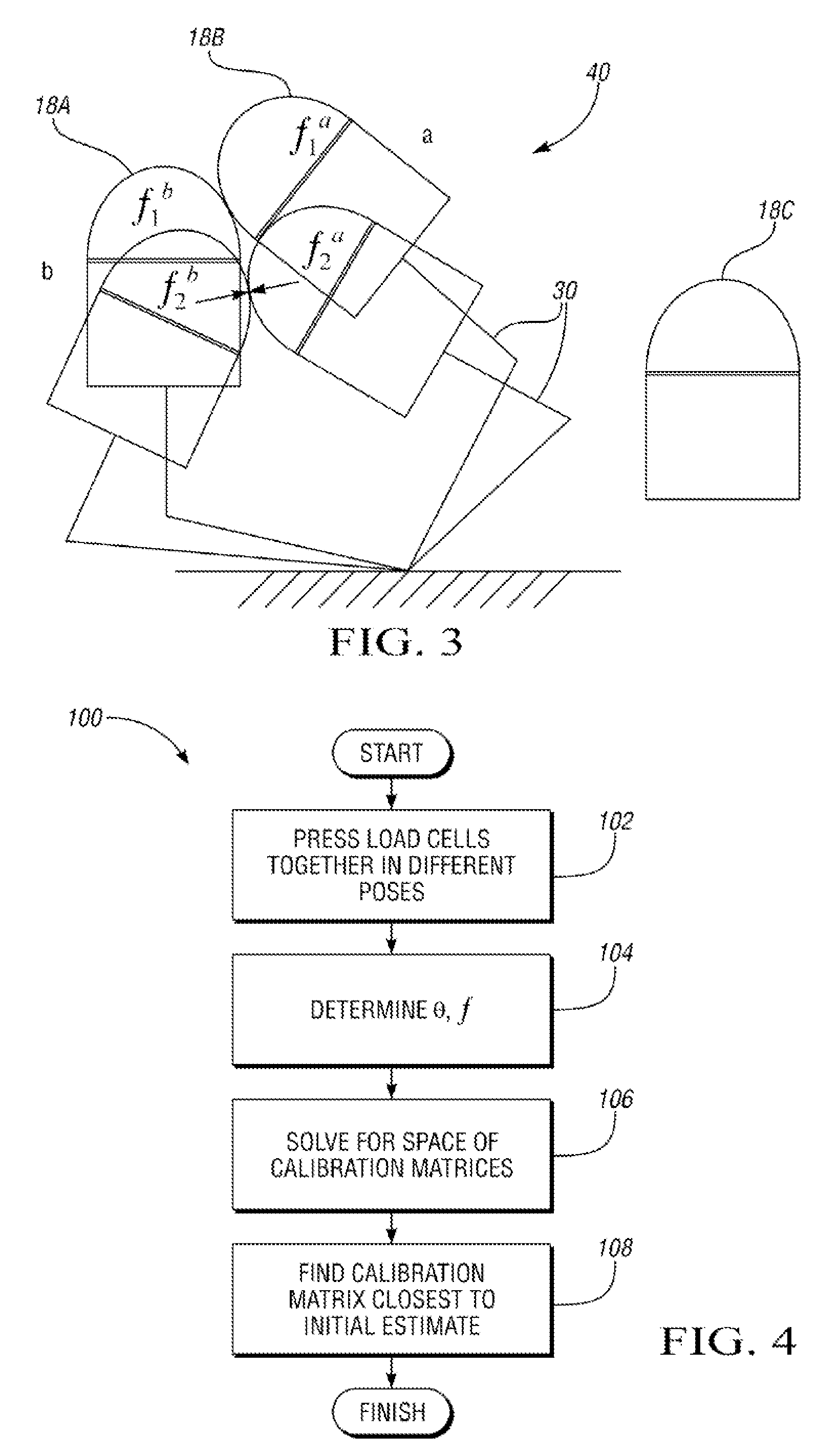 Method and apparatus for calibrating multi-axis load cells in a dexterous robot