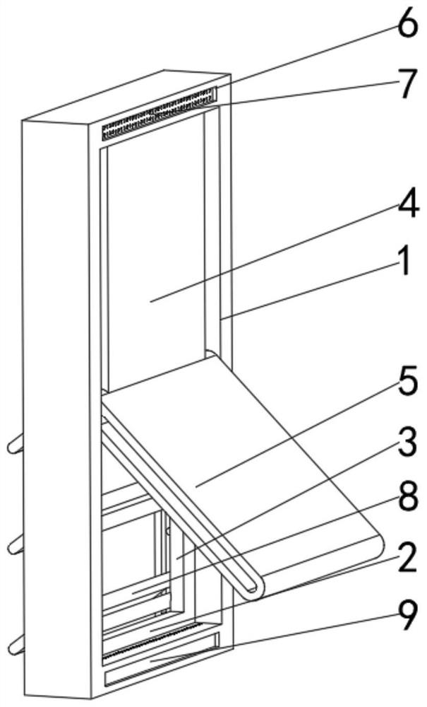 Wind pressure driven self-protection wall window in rainstorm weather