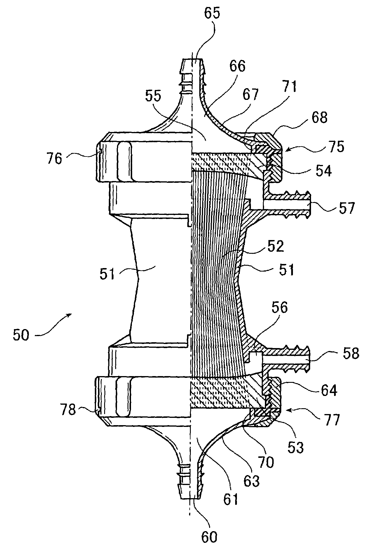 Artificial cardiopulmonary circuit system