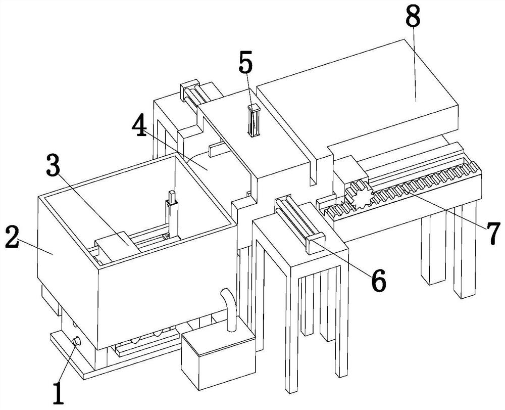 Rubber processing dehydration air-drying device