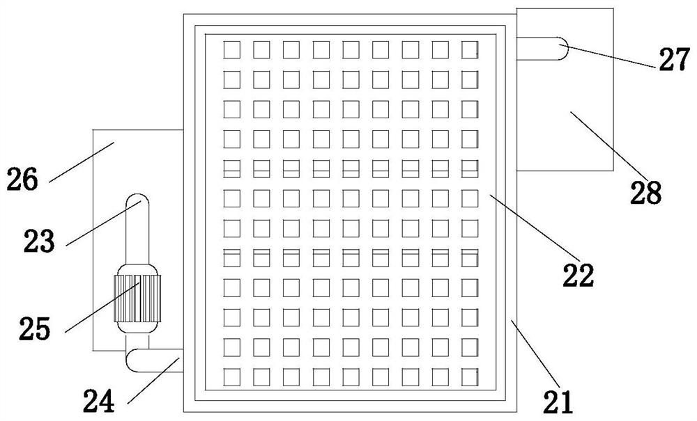 Rubber processing dehydration air-drying device