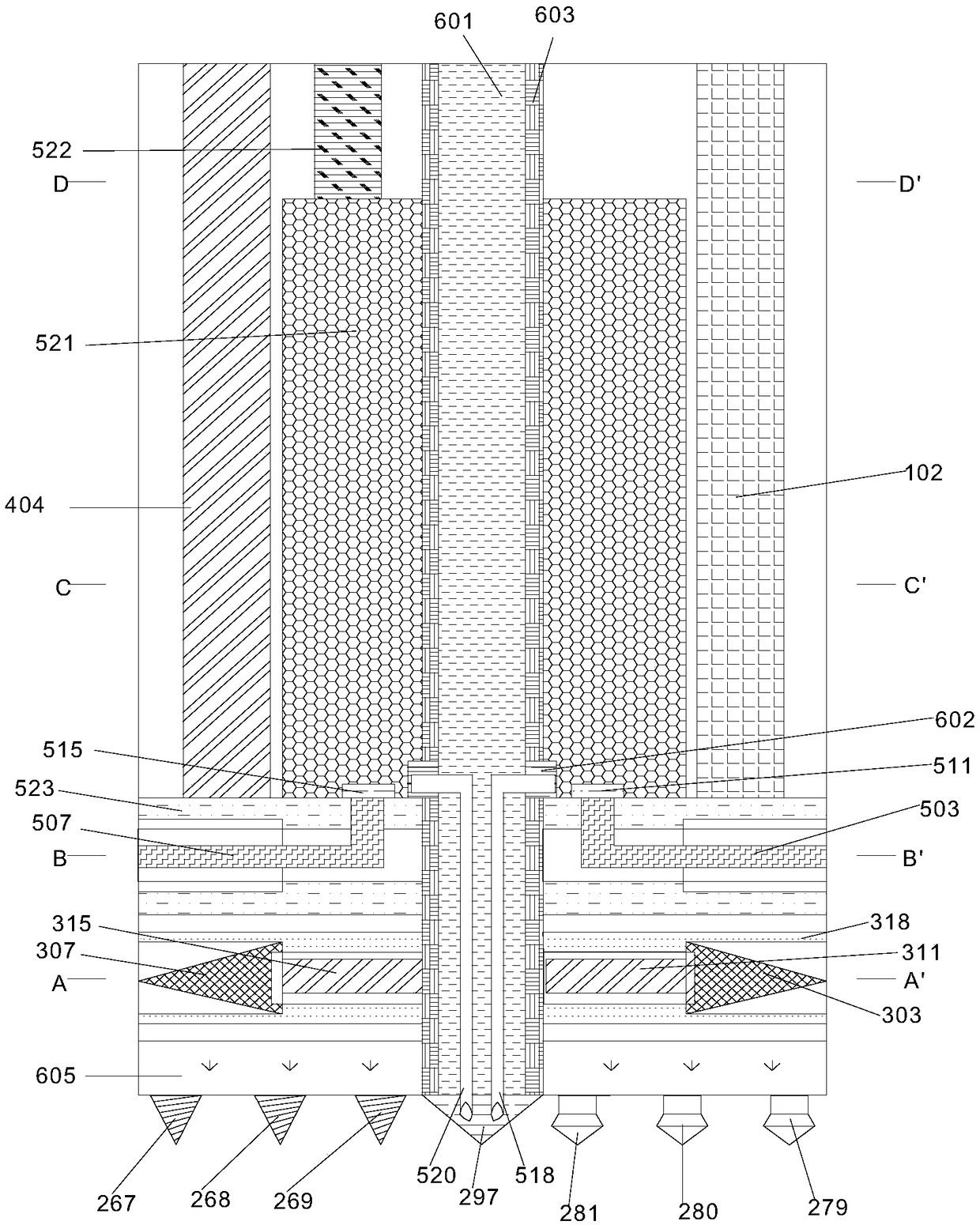 Lateral-vertical combined multi-dimensional freeze drilling and cutting method for soft-hard strata