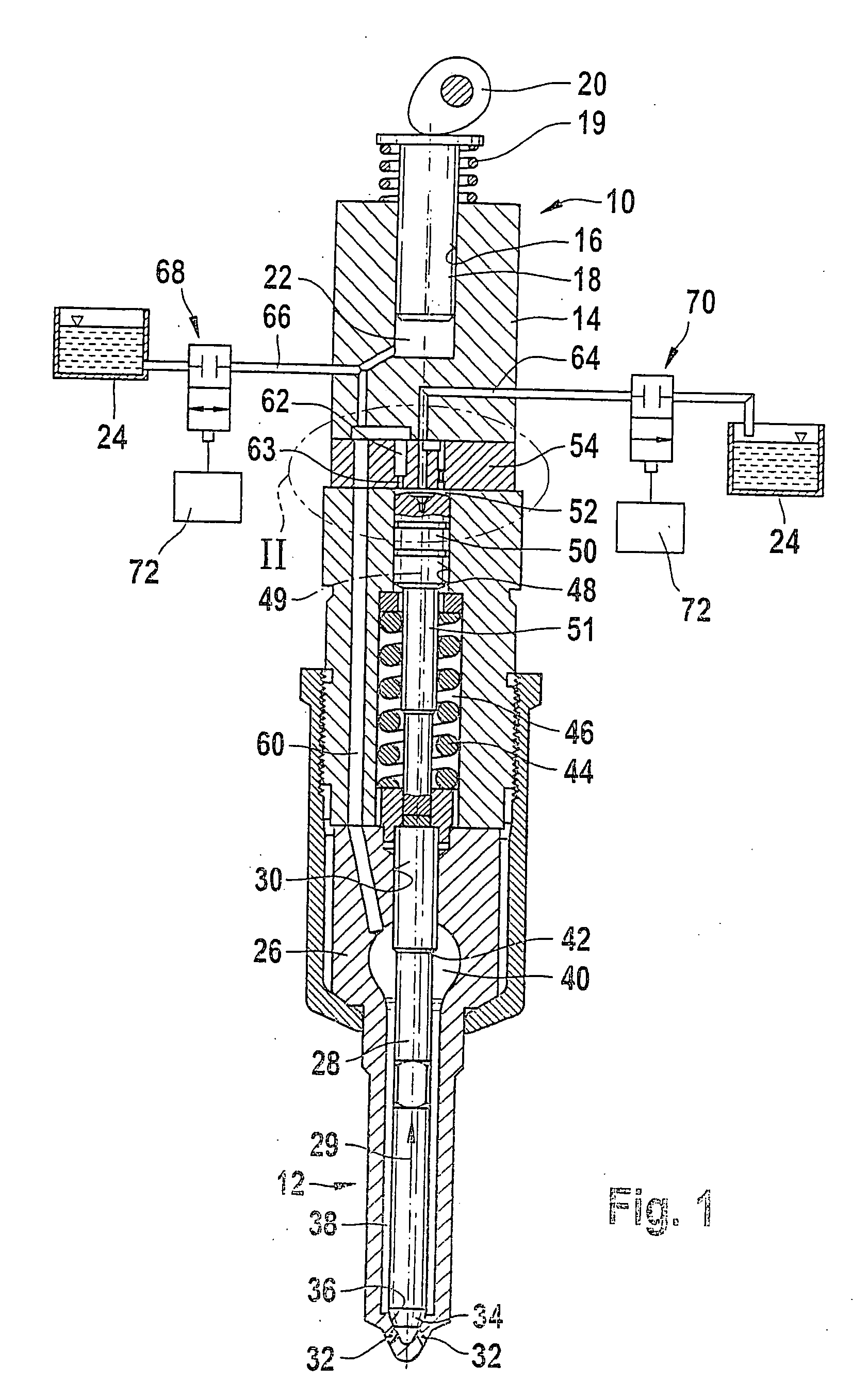 Fuel injection device for an internal combustion engine