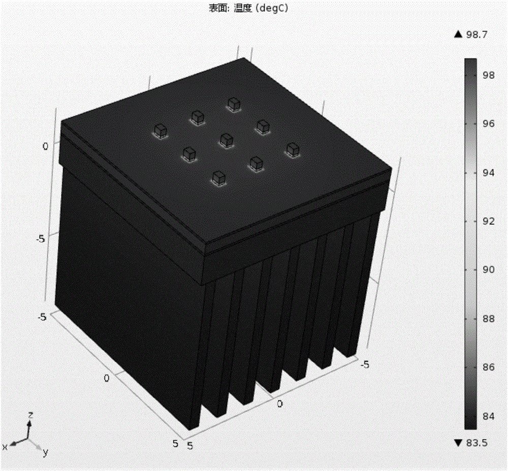 Large power LED structure adopting COB packaging