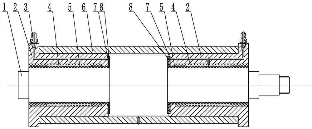 Anti-impact sliding main shaft device