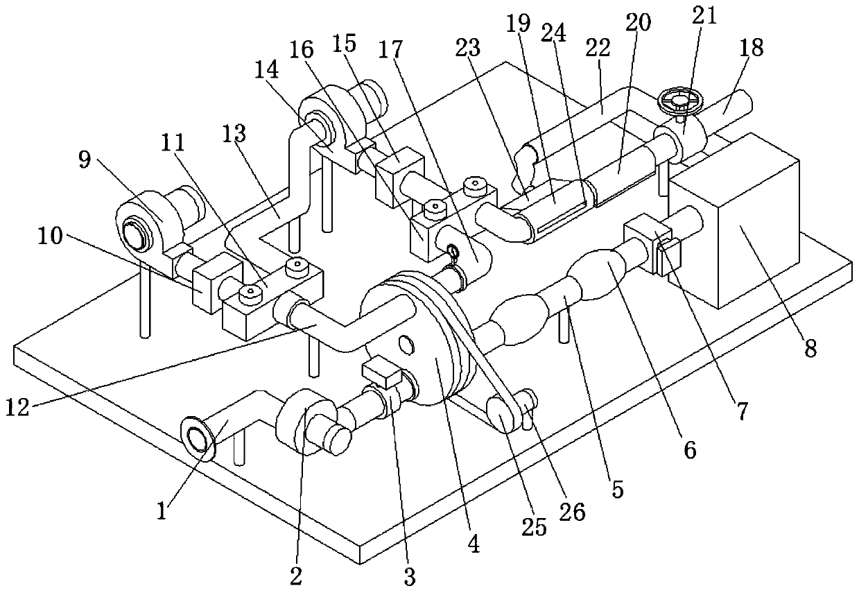 Three-stage treatment equipment for printing and dyeing waste gas