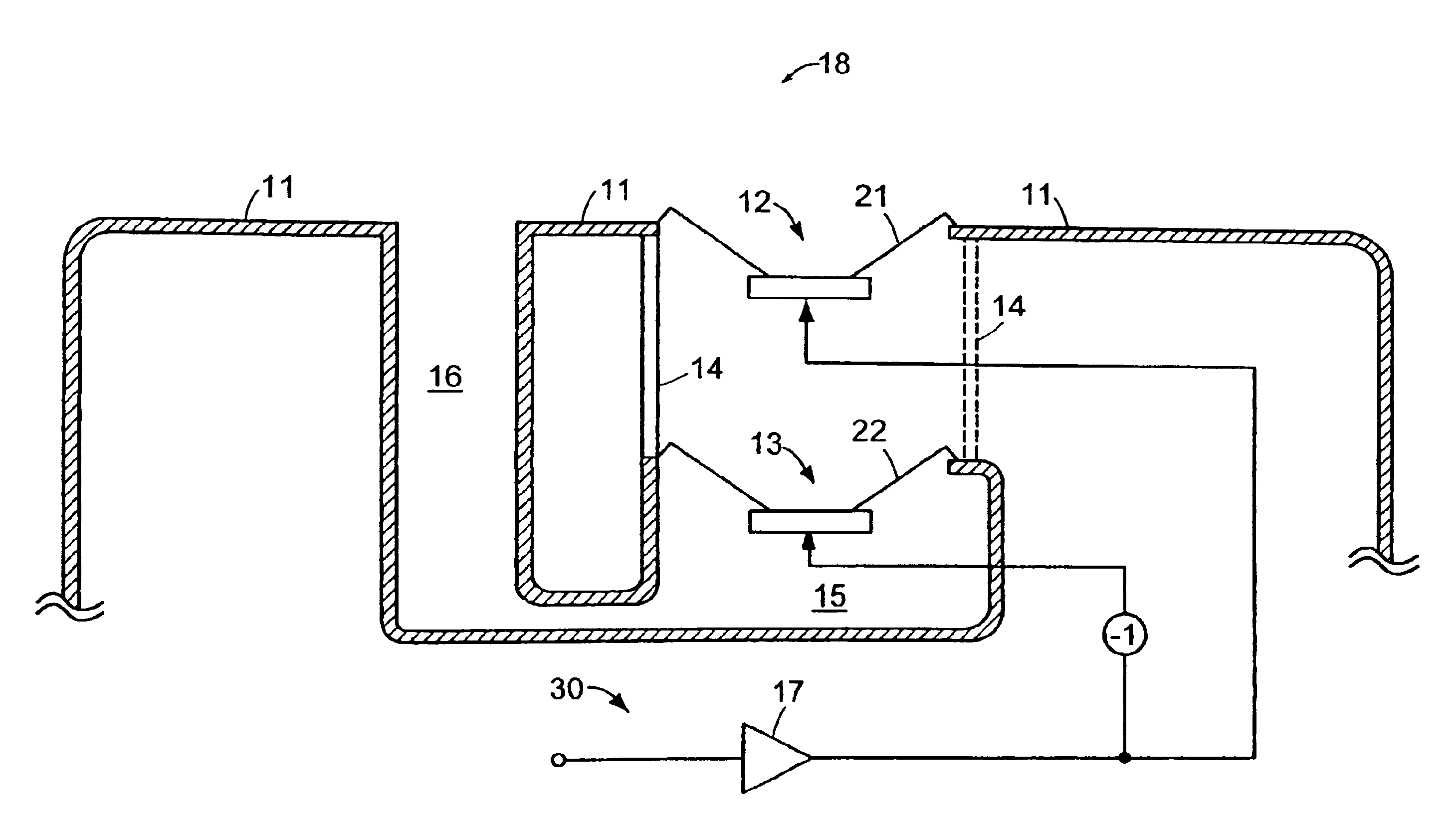 Baffle vibration reducing