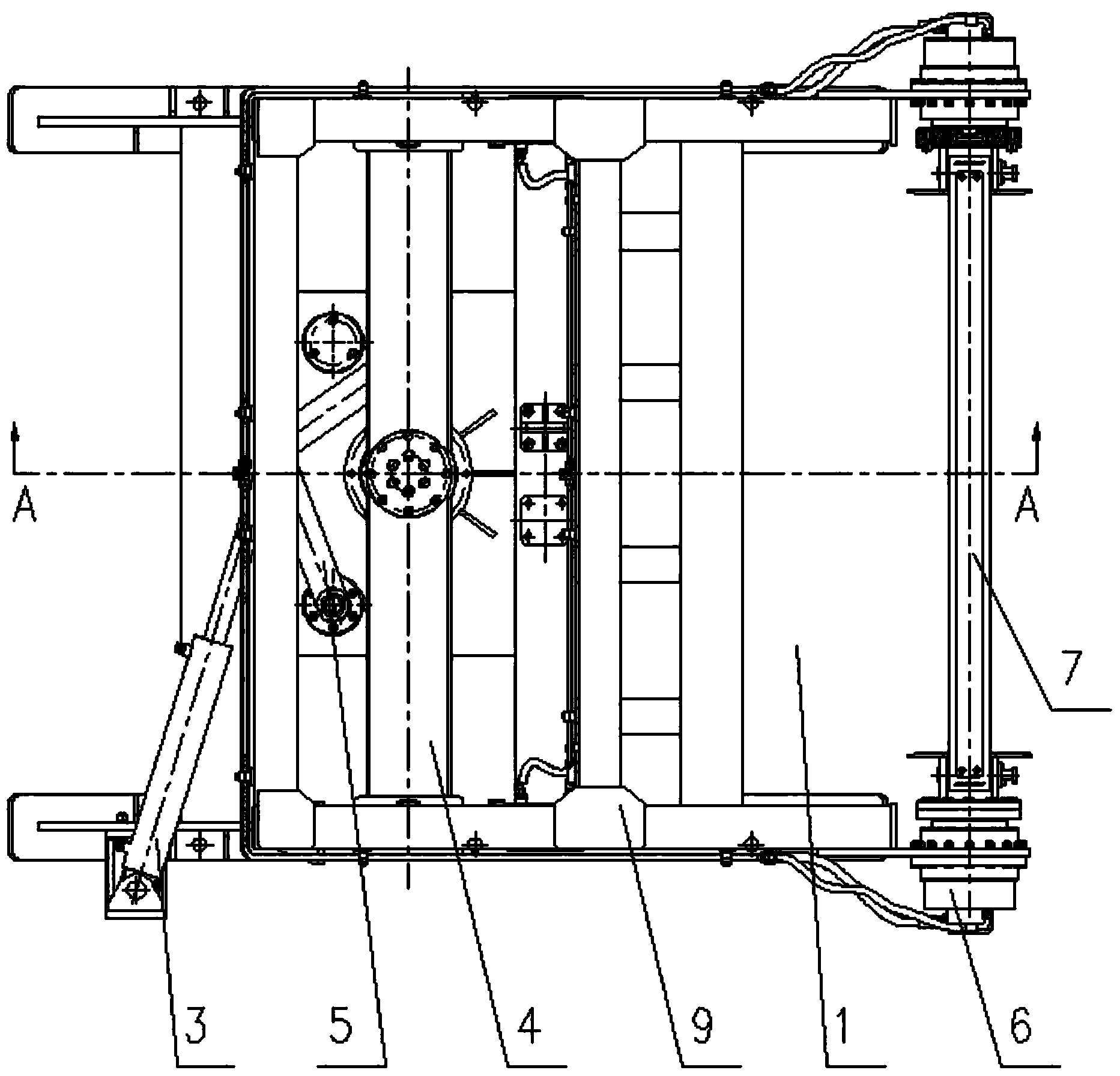 Rotating type belt taking-up and paying-off mechanism