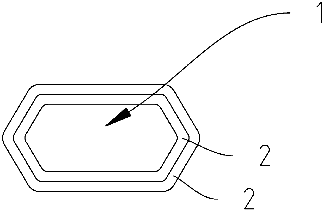 High-stability battledore frame and manufacturing process thereof