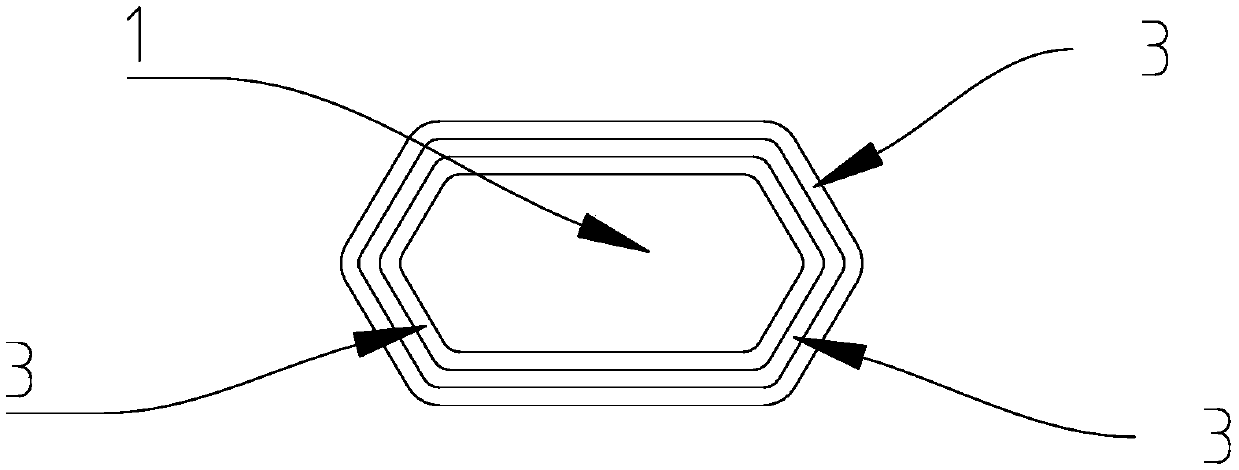 High-stability battledore frame and manufacturing process thereof