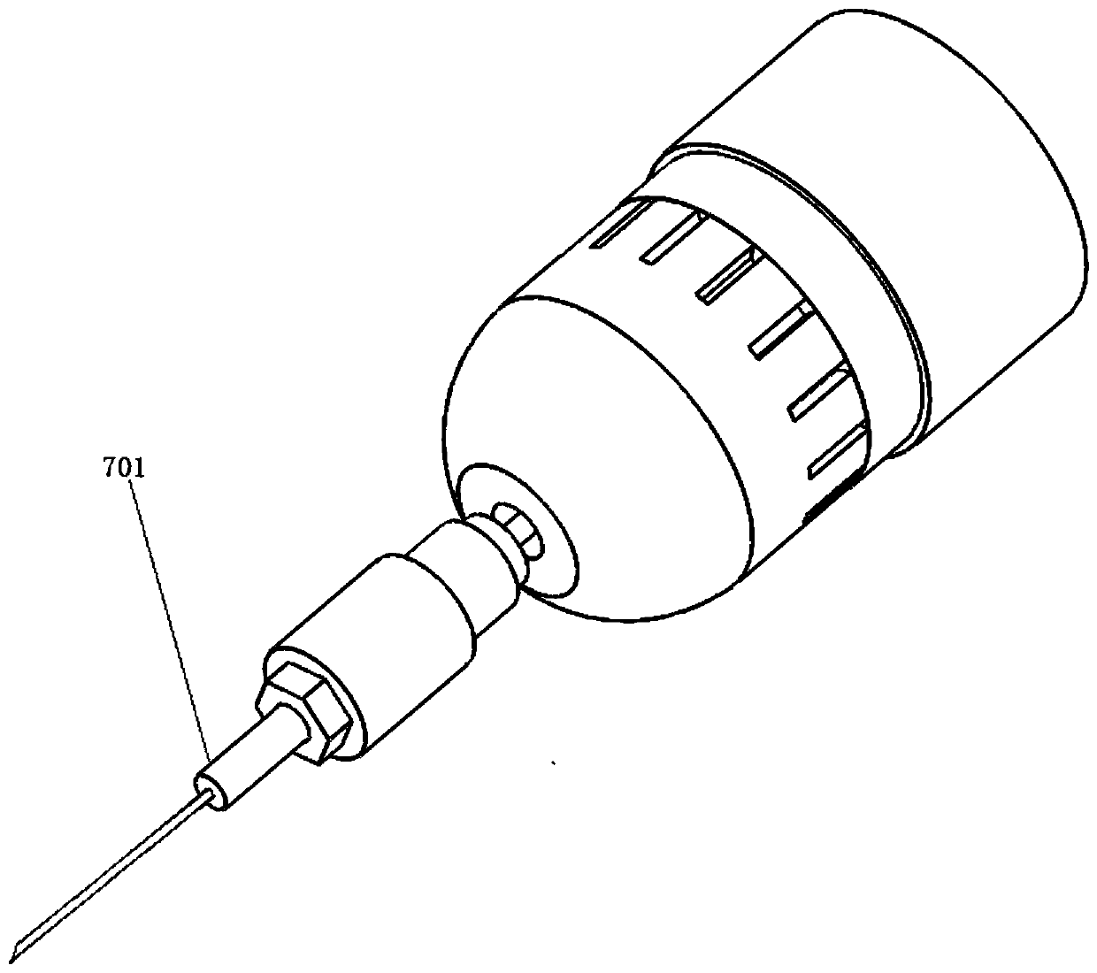 Highly-integrated and intelligent testis paracentesis cooperating platform