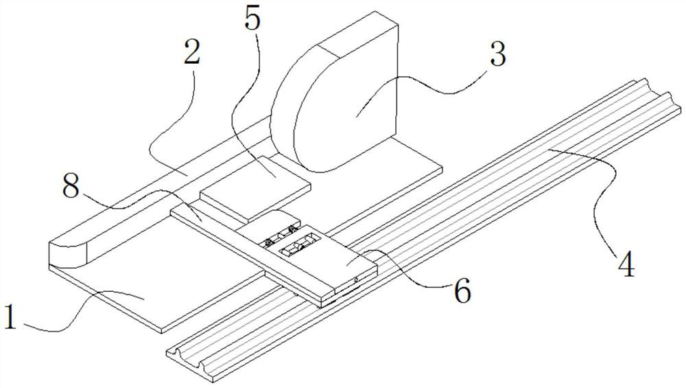 Short material edge sealing and feeding device for edge sealing process in furniture industry