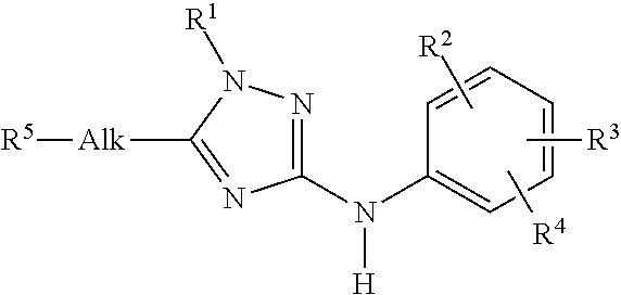 Trisubstituted 1,2,4 triazoles