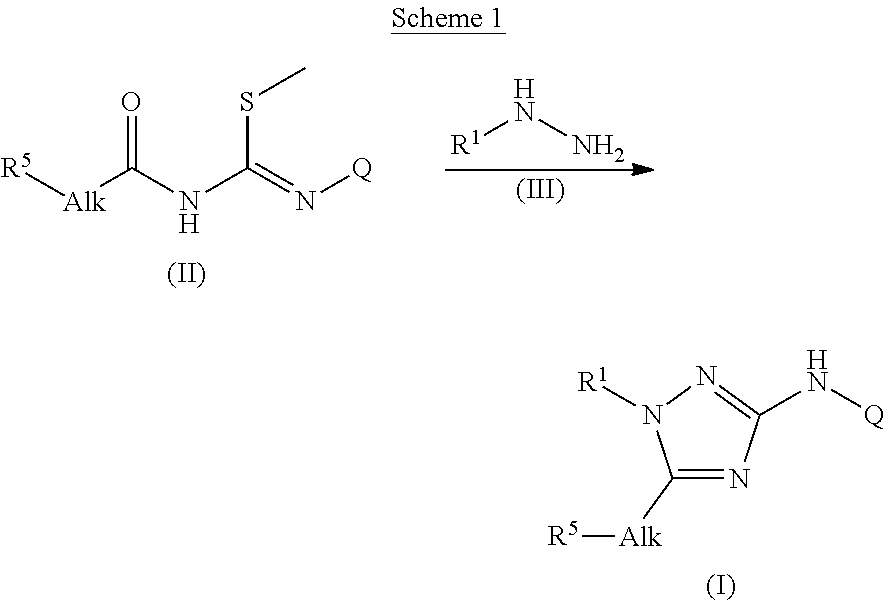 Trisubstituted 1,2,4 triazoles