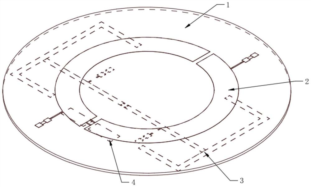 Huygens source electrically small antenna with reconfigurable frequency agility directional diagram